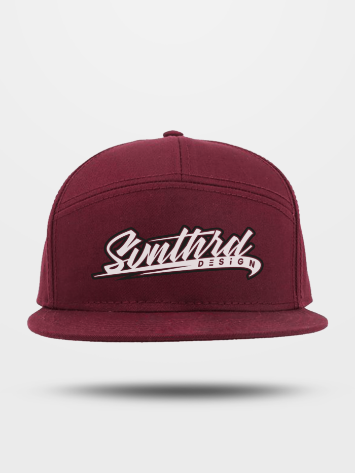 SVNTHRD BURGUNDY SNAPBACK